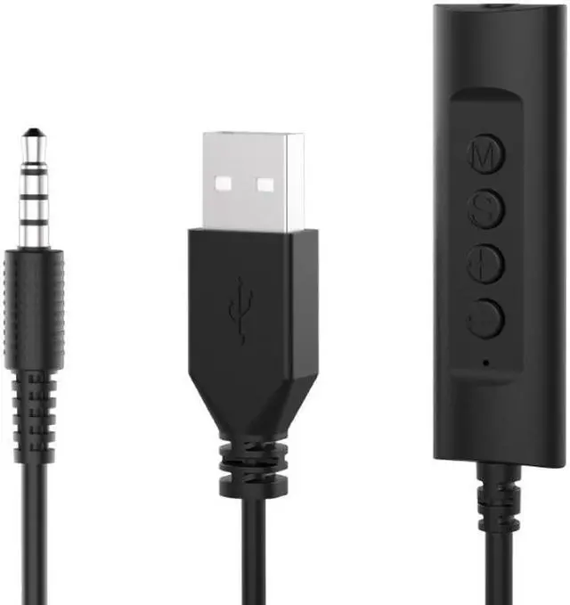 Alt view image 2 of 8 - USB Headset with Noise Cancelling Micphone 3.5mm Wired Computer Headphone with Volume Control Function Call Center Earphone for Business Office, Skype, Webinar, Phone, PC, Tablet, Classroom and Home