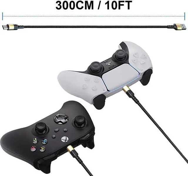 Alt view image 3 of 7 - PS5 Xbox Series Controller USB C Cable, 10FT Long Type C Fast Charger Charging Cord for Playstation 5, Xbox Series S/X, Nintendo Switch Pro Controller & Nintendo Switch Console & Smartphone