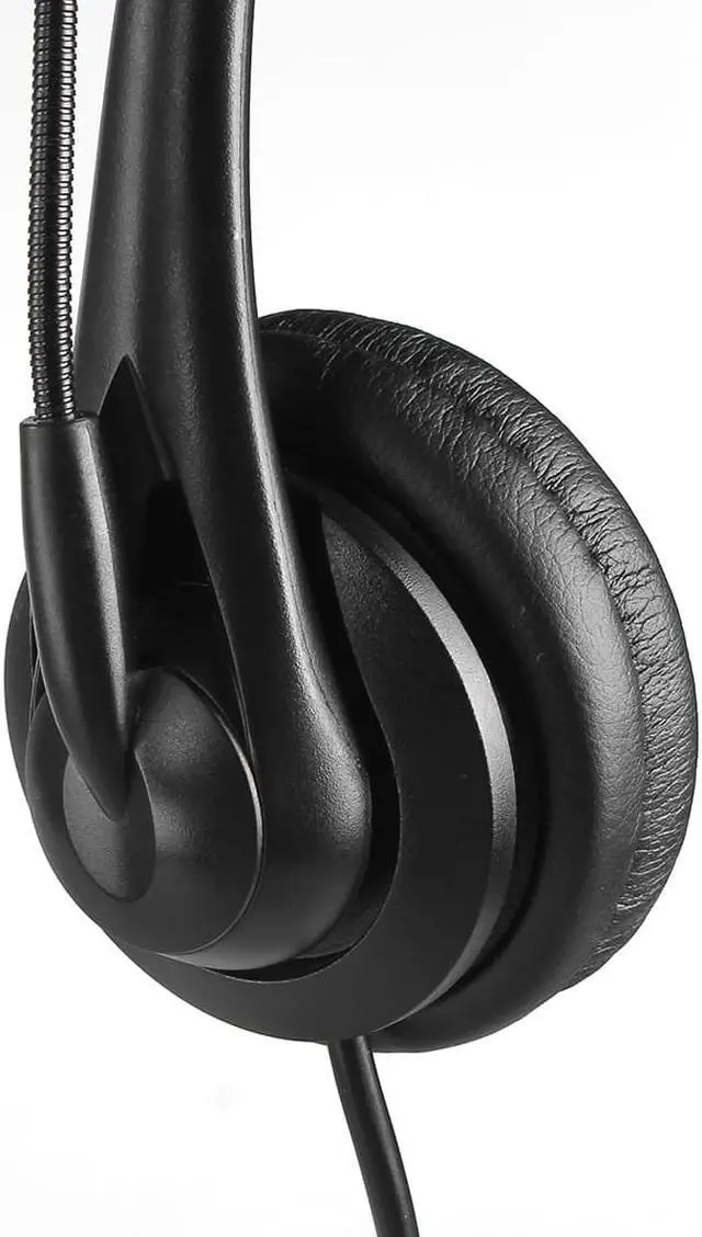 Alt view image 3 of 7 - USB Headset With Microphone Noise Reduction And Audio Control, Wired Business Communication Online Chat Headset, Broadband Computer Headset For Business UC Skype Lync Soft Phone Call Center Office