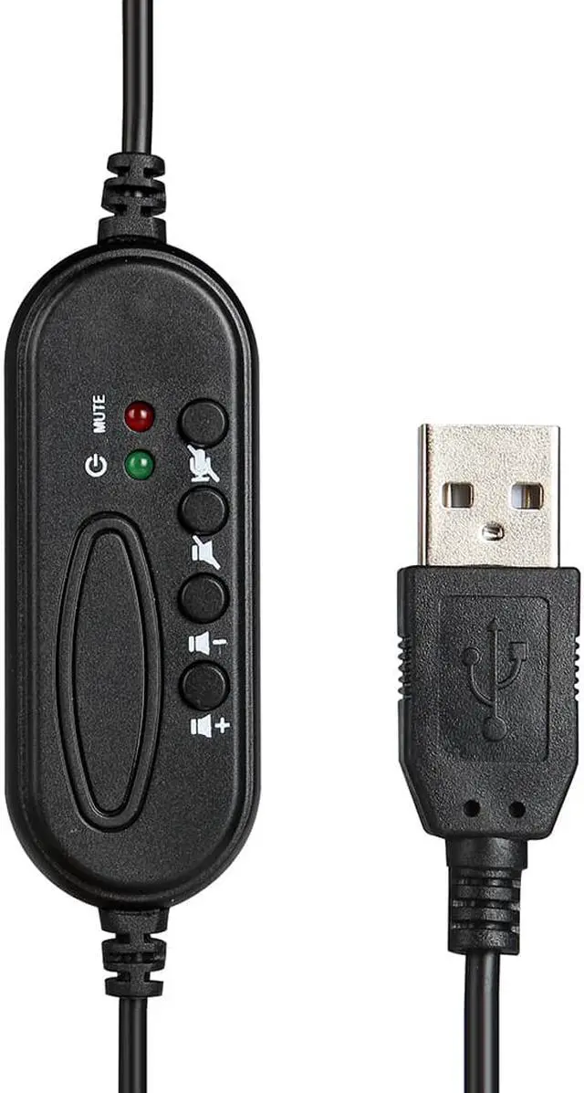 Alt view image 6 of 7 - USB Headset With Microphone Noise Reduction And Audio Control, Wired Business Communication Online Chat Headset, Broadband Computer Headset For Business UC Skype Lync Soft Phone Call Center Office