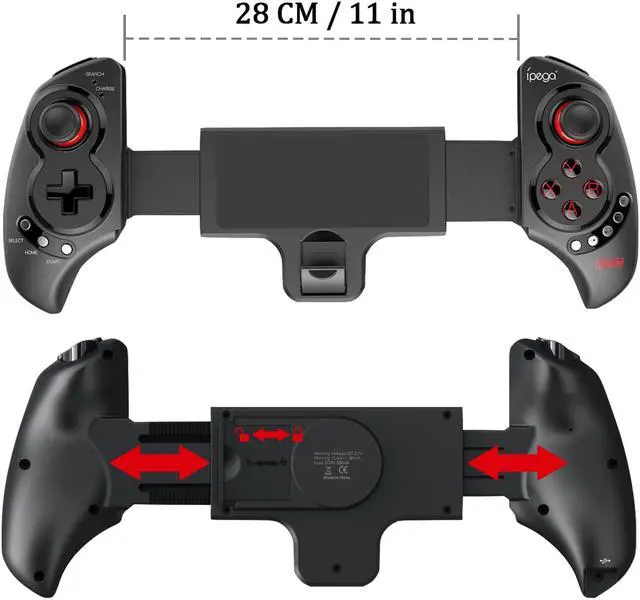 Alt view image 7 of 7 - Wireless  Bluetooth Controller, Telescopic Game Controller Joystick Gamepad for Samsung Galaxy Note 9 8 S9 S8 S7, HTC One, Sony Xperia, LG, Google, Nokia Lumia, Support Up to 10 inch Phone & Tablet PC
