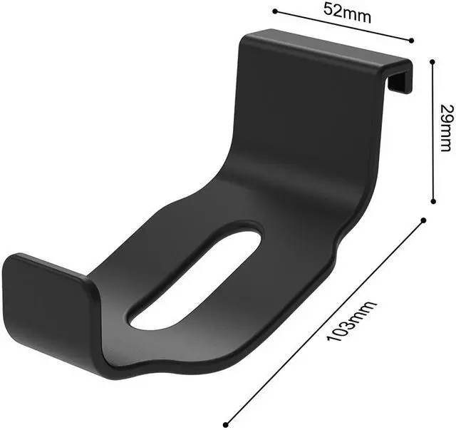 Alt view image 7 of 7 - PS5 Controller Headset Hanger Holder, 2Packs Controller Stand Mount Hook for Xbox Series X/S & Playstation 5 Game Console Gamepad & Gaming Headphone, No Screws & No Adhesive Tape – Black