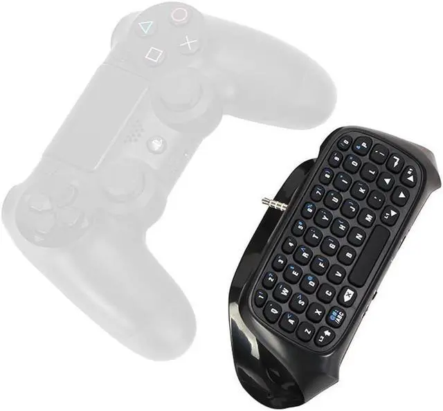Alt view image 4 of 6 - PS4 Controller Keyboard, Wireless Bluetooth Keypad Mini Chatpad Rechargeable Online Gaming Live Chat Message Gamepad Keyboard  with Built-In Speaker & 3.5MM Audio Jack for Playstation 4 Dualshock
