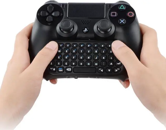 Alt view image 5 of 6 - PS4 Controller Keyboard, Wireless Bluetooth Keypad Mini Chatpad Rechargeable Online Gaming Live Chat Message Gamepad Keyboard  with Built-In Speaker & 3.5MM Audio Jack for Playstation 4 Dualshock