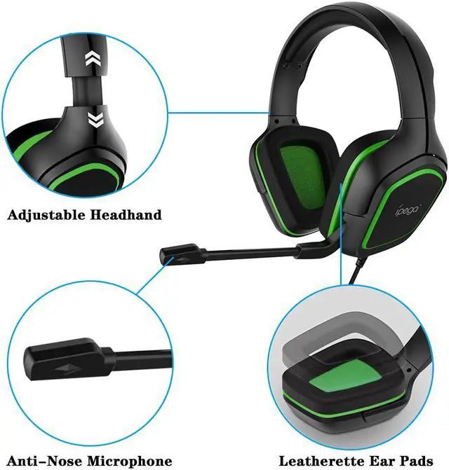 Alt view image 4 of 7 - PS5 Headset, 3.5MM Wired Gaming Headphone with Noise Reduction Microphone & Volume Control for Playstation 5, PS4, Xbox One, Nintendo Switch, Nintendo Switch Lite, Computer, Tablets, PC& Smartphone
