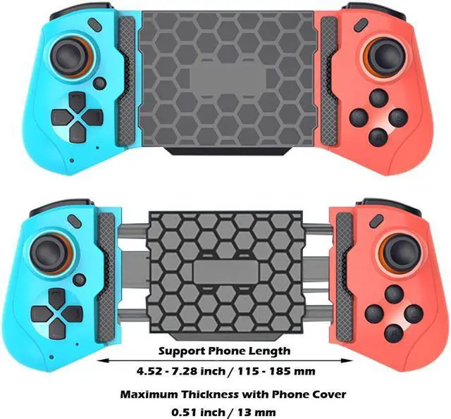 Alt view image 7 of 7 - iPhone Game Controller, Mobile Wireless Gaming Gamepad Joystick for iOS 13.4+ System iPhone iPad Support MFI Game Call Of Duty Mobile (COD), Modern Combat 5 Shooting Fighting Racing Game, Direct Play