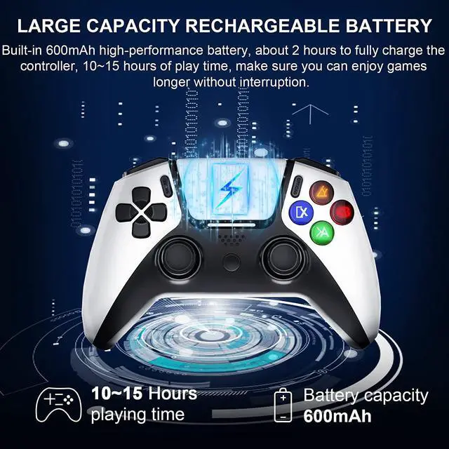 Alt view image 4 of 7 - Gamepad Controller for iPhone, iPad, MacBook, PC, PS4, PS3, MFi Gaming Joystick for Call of Duty, Genshin Impact, Apex Legends, Diablo Immortal, Steam, Cloud Gaming, Direct Play -for iOS 13+ & Win7-11