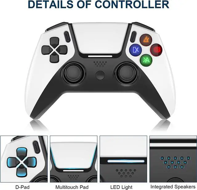 Alt view image 3 of 7 - Gamepad Controller for iPhone, iPad, MacBook, PC, PS4, PS3, MFi Gaming Joystick for Call of Duty, Genshin Impact, Apex Legends, Diablo Immortal, Steam, Cloud Gaming, Direct Play -for iOS 13+ & Win7-11