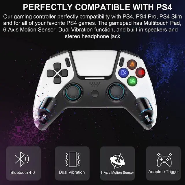 Alt view image 6 of 7 - Gamepad Controller for iPhone, iPad, MacBook, PC, PS4, PS3, MFi Gaming Joystick for Call of Duty, Genshin Impact, Apex Legends, Diablo Immortal, Steam, Cloud Gaming, Direct Play -for iOS 13+ & Win7-11