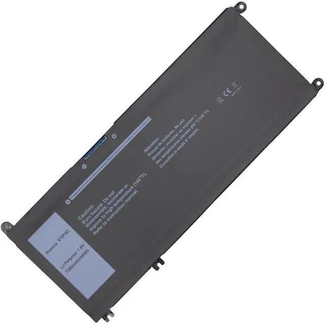 Alt view image 3 of 5 - New V1P4C 56Wh 7.6V Li-ion Battery for Dell Chromebook 13 3380 Inspiron 7486 Chromebook 14 2-in-1 Replaces VIP4C FMXMT Grade A Cells