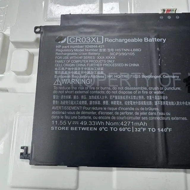 Alt view image 3 of 4 - 49.33WH CR03XL battery for HP Envy X2 12-E000 12-G000