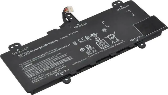 Alt view image 4 of 6 - 37WH PP02XL battery for HP 824561-005 HSTNN-IB7H 823909-141 Series