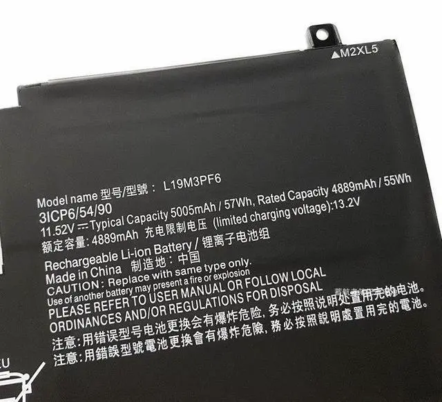 Alt view image 3 of 4 - 57WH L19M3PF6 battery for Lenovo IdeaPad 5 15ARE05