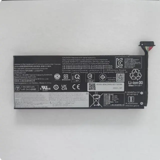 Alt view image 4 of 6 - Premium L23B2PK0 Replacement Battery for Lenovo Legion Go 8APU1 Handheld Gaming PC - High Capacity 81Wh (7.82V Li-ion) - Compatible with L23M2PK0 L23C2PK0 5B11M36298 Models