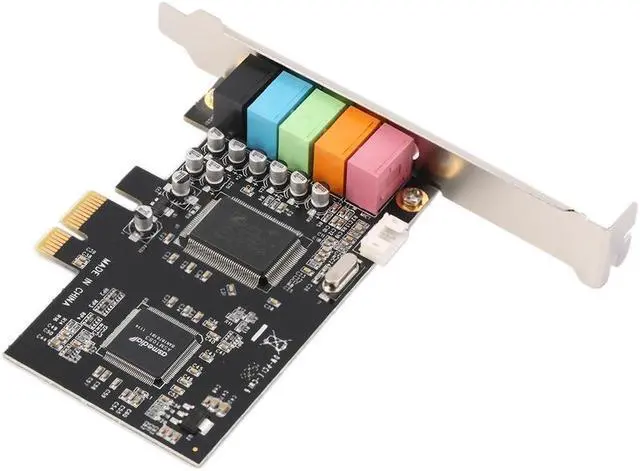 Alt view image 4 of 5 - PCI Express x1 PCI-E 5.1ch CMI8738 Chipset Audio Digital Sound Card NEW