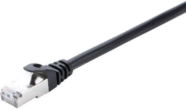 Main image of V7 CAT6 STP Network (RJ45 m/m), Black 14ft