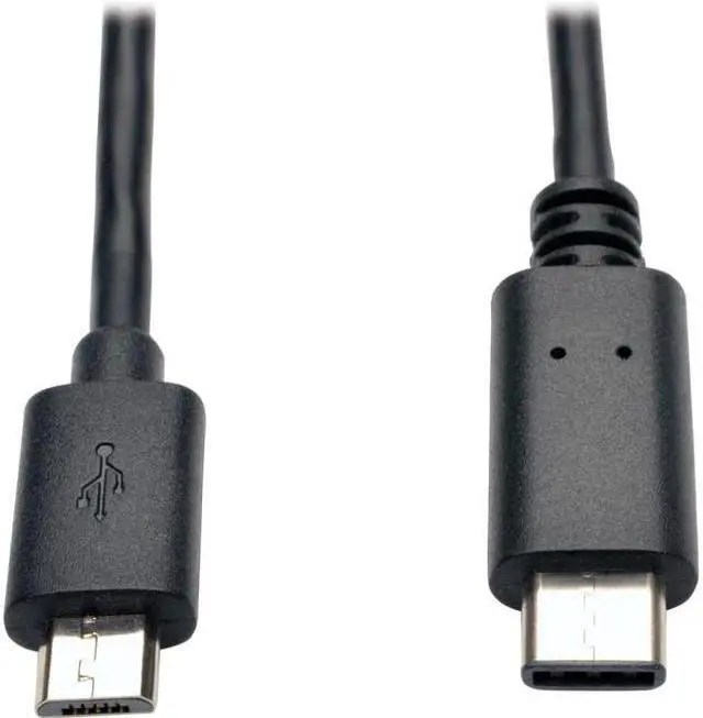 Alt view image 5 of 6 - TRIPP LITE U040-006-MICRO USB 2.0 HI-SPEED CABLE MICRO-B MALE TO USB-C MALE 6FT