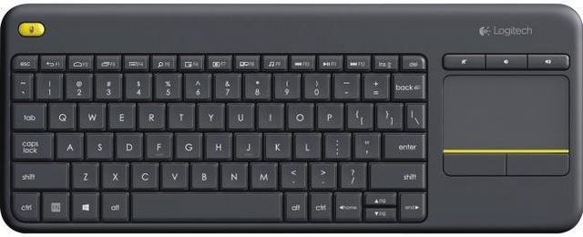 Alt view image 9 of 20 - Logitech K400 Plus Wireless Touch HTPC Keyboard for PC Connected TVs