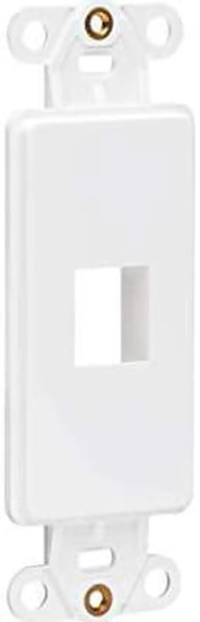 Alt view image 7 of 12 - Tripp Lite Center Plate Insert Decora Style - Vertical 1 Port