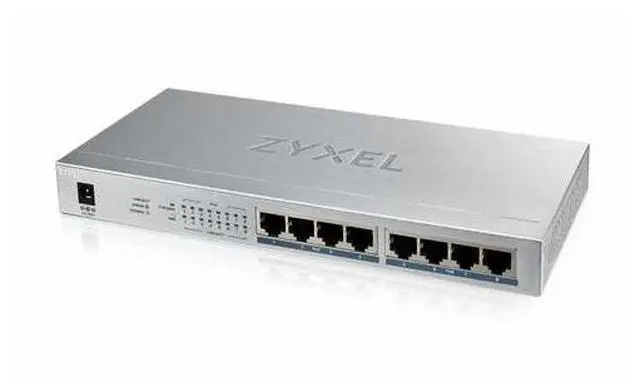 Alt view image 3 of 18 - ZYXEL 8-Port GbE Unmanaged PoE Switch - 8 Ports - Manageable - 2 Layer Supported - Twisted Pair - -