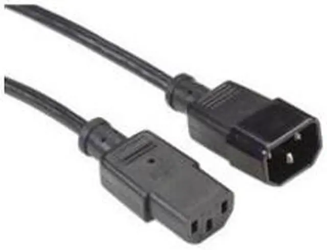 Main image of Black Box Extension Power Cord, IEC C13 to IEC C14, 2-ft. (0.6-m)