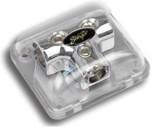 Main image of Stinger Power/Ground 0 Gauge AWG Car Stereo Amp Wire Distribution Block 0G
