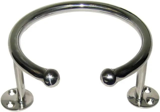 Alt view image 4 of 5 - Whitecap Top Mount Ring SS Cup Holder - 1-Drink - Base Mount [S-3516]