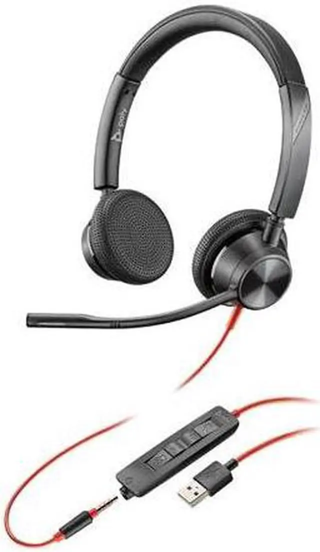 Alt view image 3 of 7 - Plantronics Blackwire 3325 USB-A Headset 213938101