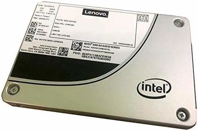 Alt view image 3 of 7 - ThinkSystem 3.5in Intel S4510 960GB Entry SATA 6Gb Hot Swap SSD