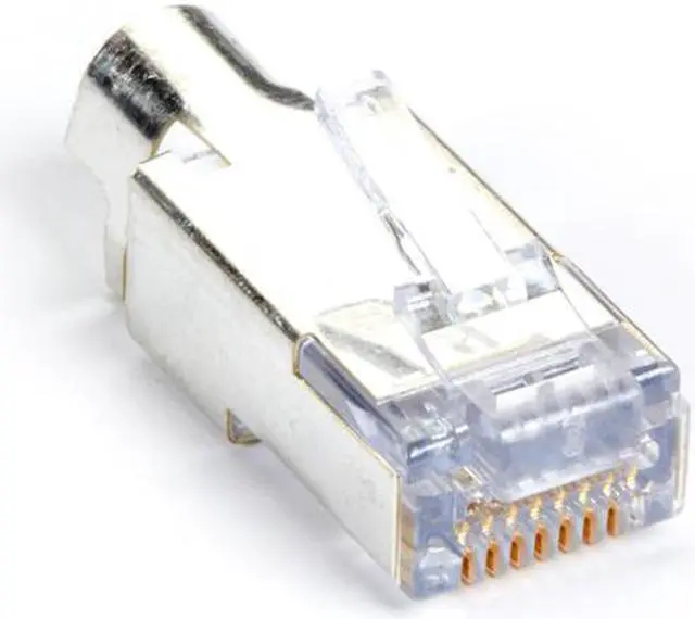 Alt view image 2 of 5 - Black Box CAT6 RJ45 EZ Shielded Plug - 50-Pack - TAA Compliant