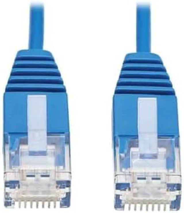 Alt view image 6 of 13 - Tripp Lite Cat6 Gigabit Molded Ultra-Slim Utp Ethernet Cable (Rj45 M/M) Blue 3 Ft.
