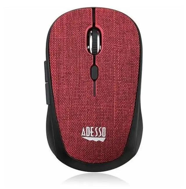 Alt view image 12 of 17 - Adesso iMouse S80R Mini Wireless 5-Button Fabic Mouse Red
