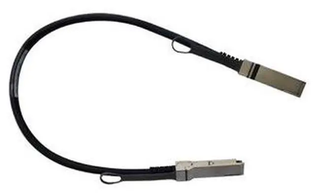 Alt view image 2 of 9 - Mellanox Passive Copper cable, IB HDR, up to 200Gb/s, QSFP56, LSZH, 0.5m, black pultab, 30AWG