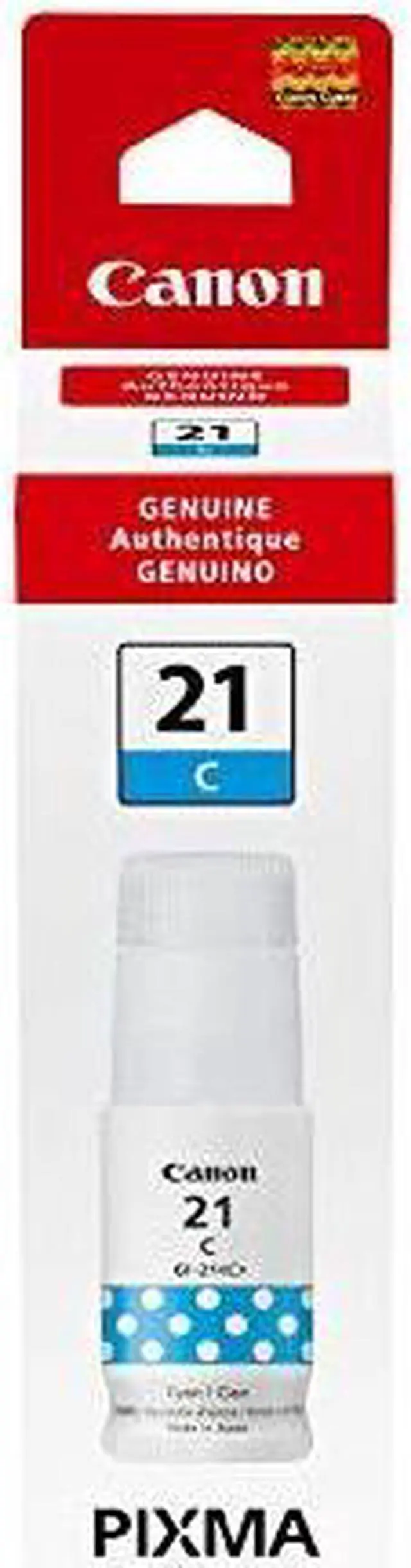 Alt view image 2 of 12 - Canon GI-21 Cyan AMR Ink Bottle 4537C001