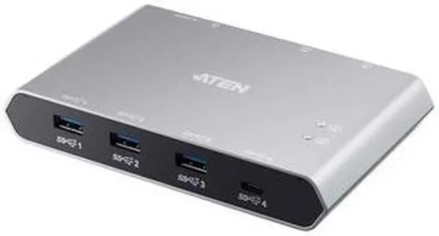 Alt view image 3 of 14 - ATEN 2-Port USB-C Gen 2 Sharing Switch with Power Pass-through US3342