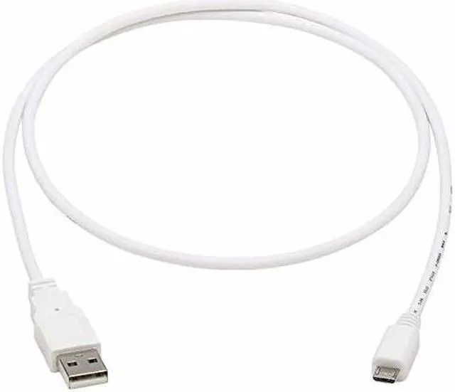 Alt view image 2 of 14 - Tripp Lite U050AB-003-WH 3 ft. White Safe-IT USB-A to USB Micro-B Antibacterial Cable (M/M), USB 2.0, White, 3-ft. (0.91 m)