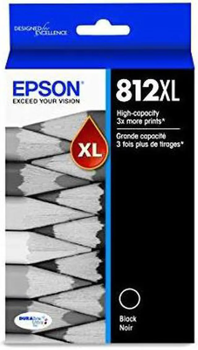 Alt view image 2 of 12 - Epson T812XL Black DuraBrite Ultra High-Yield Ink T812XL120S