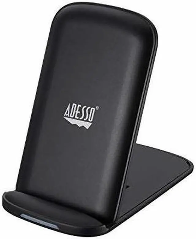 Alt view image 9 of 19 - Adesso 10W Max Qi-Certified 2-Coil Foldable Wireless Charging Stand AUH1020