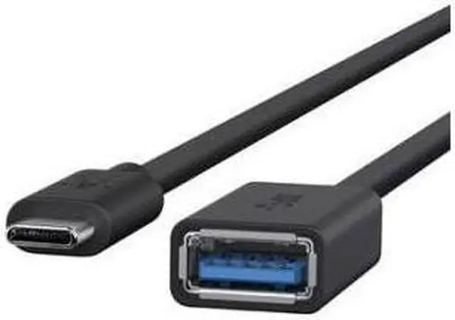 Alt view image 8 of 9 - Belkin F2CU036BTBLK Black 3.0 USB-C to USB-A Adapter (USB Type-C)