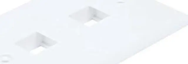 Alt view image 2 of 13 - 2 Port Keystone Wall Plate Network WHITE - BattleBorn