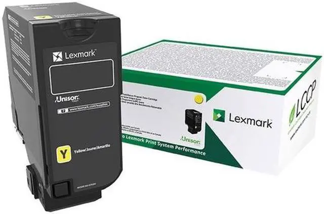 Alt view image 5 of 7 - Lexmark - 74C0HYG - Lexmark Original Toner Cartridge - Yellow - Laser - High Yield - 12000 Pages - 1 Each