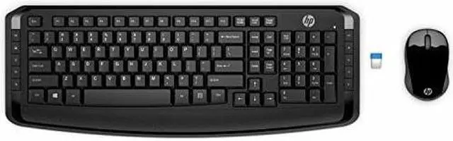 Alt view image 6 of 13 - HP Wireless Keyboard and Mouse 300