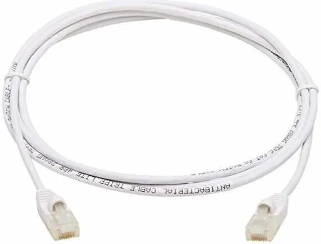 Main image of TRIPP LITE N261AB-S06-WH 6 ft. Cat 6A White Safe-IT Cat6a 10G-Certified Snagless Antibacterial Slim UTP Ethernet Cable (RJ45 M/M), White, 6 ft. (1.83 m)