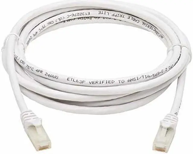 Alt view image 2 of 14 - TRIPP LITE N261AB-010-WH 10 ft. Cat 6A White Safe-IT Cat6a 10G Certified Snagless Antibacterial UTP Ethernet Cable (RJ45 M/M), White