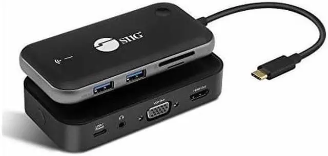Alt view image 8 of 17 - SIIG AC CEH26P11S1 1080p Wireless USBC Video Hub Extender 32ft Color Box