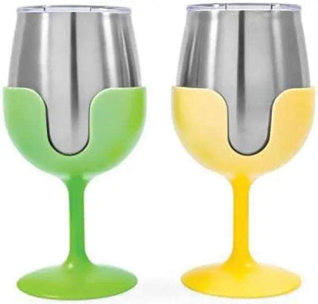 Alt view image 5 of 10 - LIBATC WINE TUMBLER SET (GREEN/YEL
