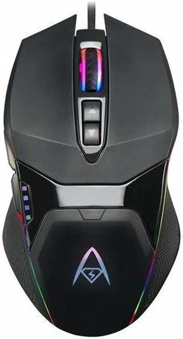 Alt view image 2 of 7 - ADESSO iMouse X5 Black 6 Buttons 1 x Wheel USB Wired Optical RGB Illuminated Gaming Mouse