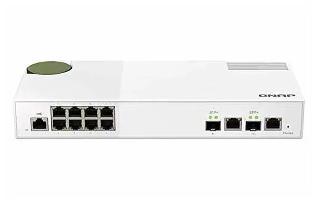 Alt view image 4 of 20 - QNAP QSW-M2108-2C 10-Port Managed Switch w/ 10GbE SFP+ Combo Ports