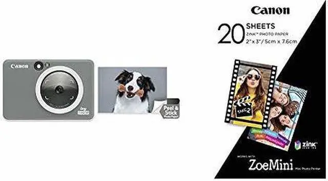 Alt view image 6 of 20 - Canon IVY CLIQ2 Instant Camera Printer, Charcoal, Matte #4520C003