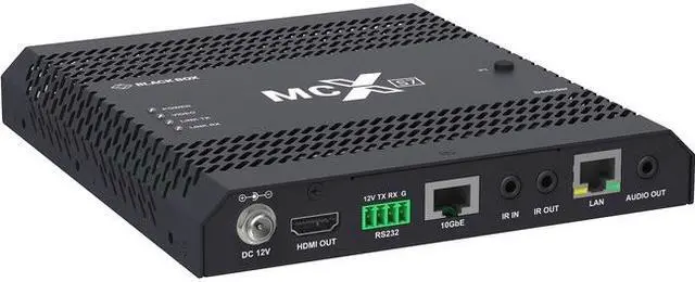 Alt view image 2 of 3 - Black Box MCX-S7-DEC MCX S7 4K60 Network AV Decoder - HDCP 2.2, HDMI 2.0, 10-GbE Copper